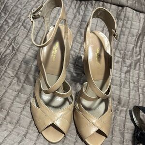 Michael Kors Beige Strappy Heels